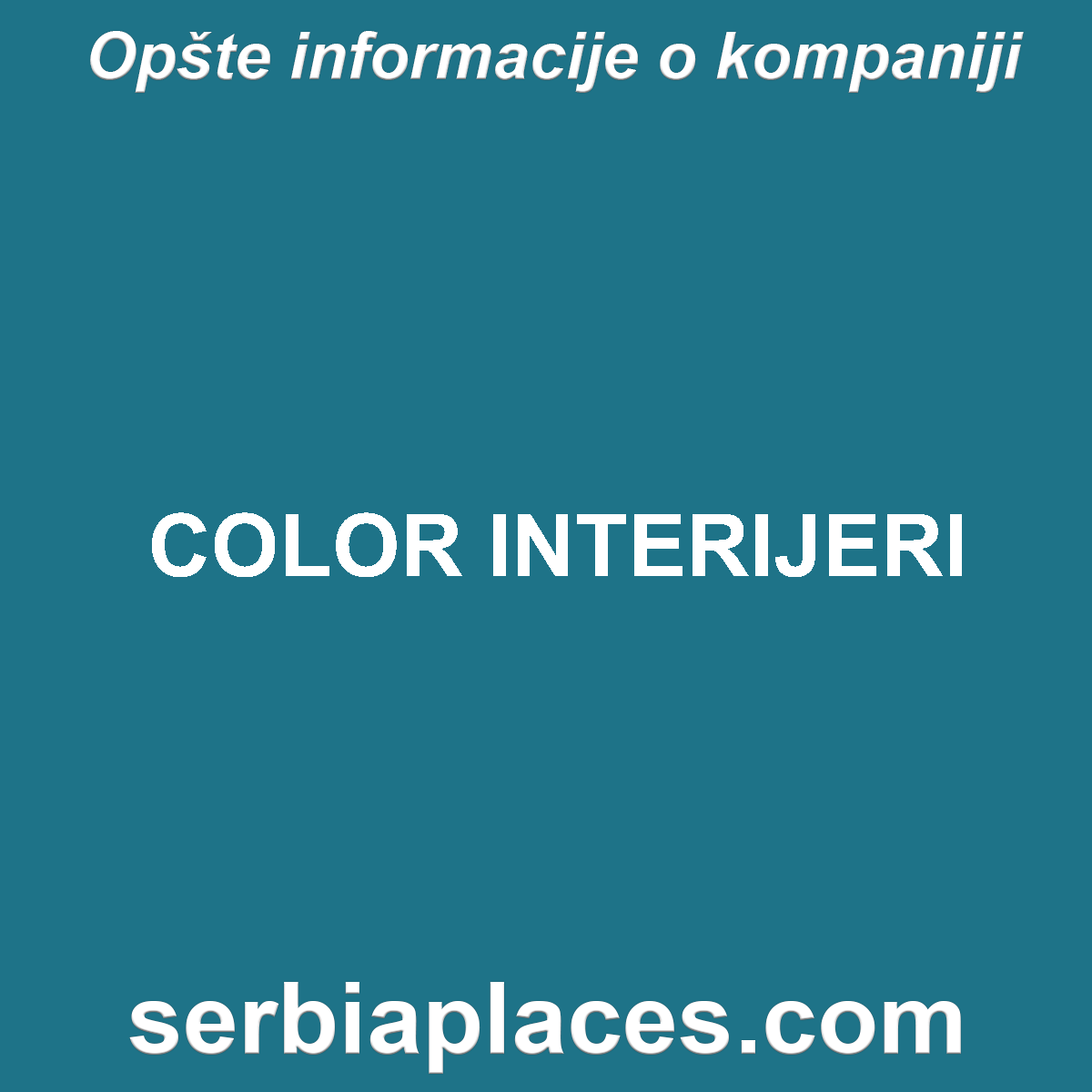 COLOR INTERIJERI