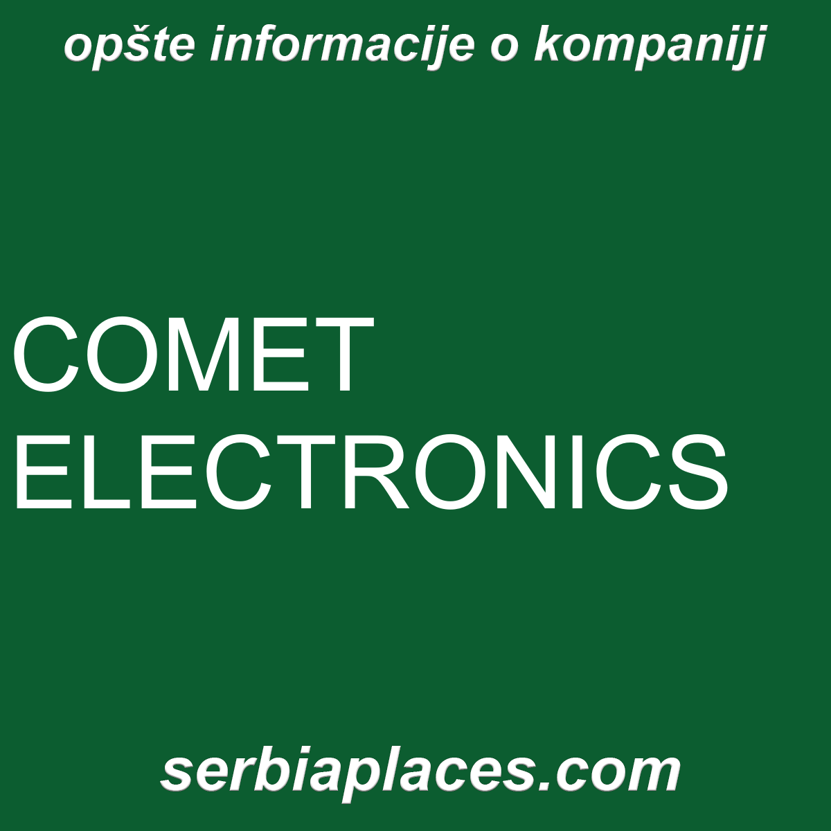 COMET ELECTRONICS