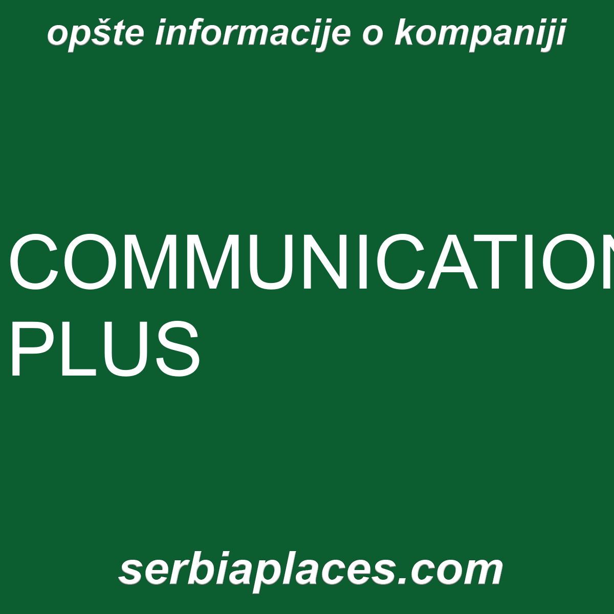 COMMUNICATION PLUS