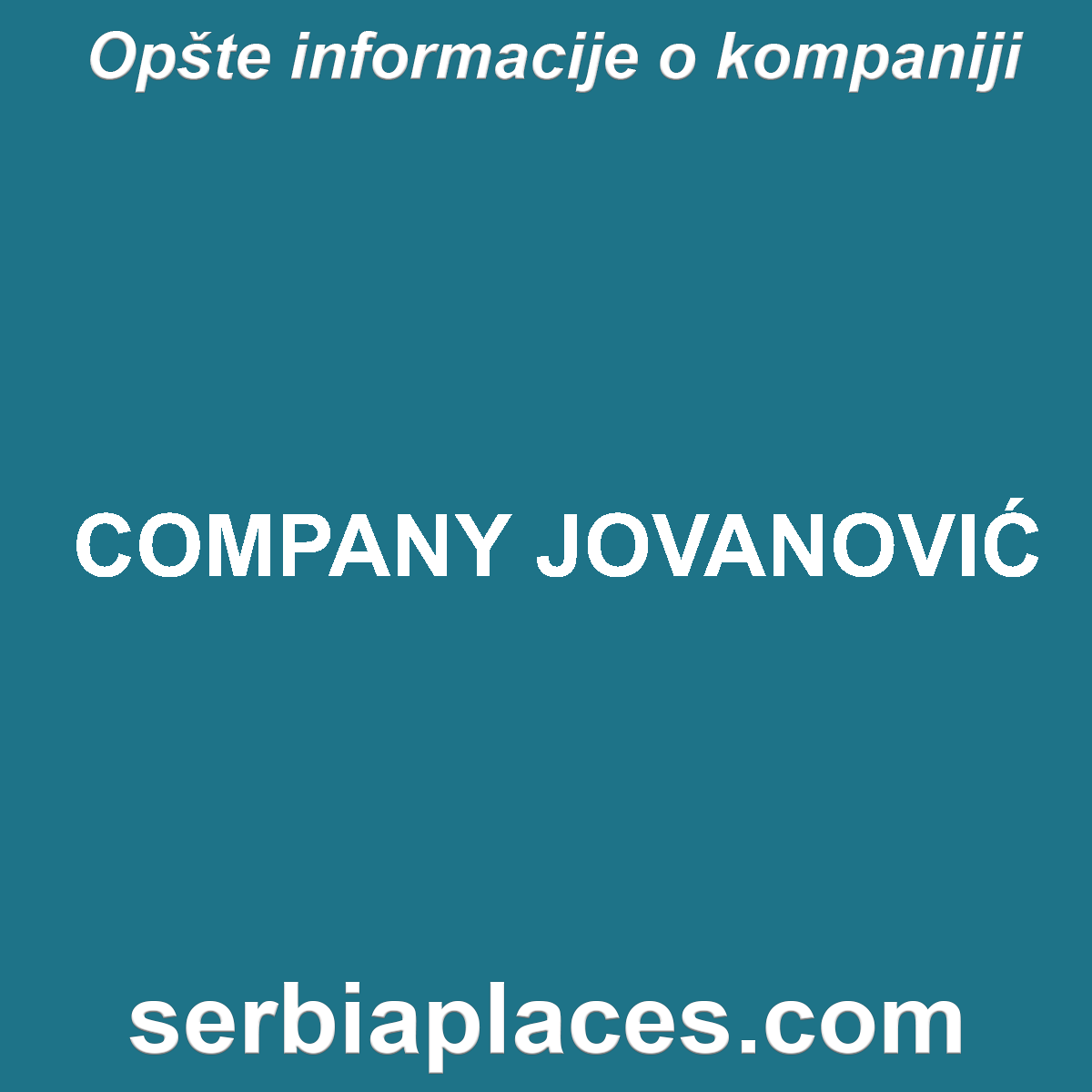 COMPANY JOVANOVIĆ