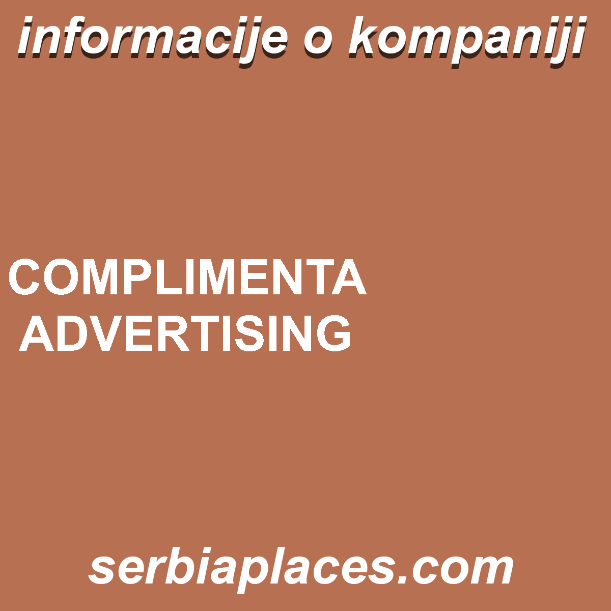 COMPLIMENTA ADVERTISING
