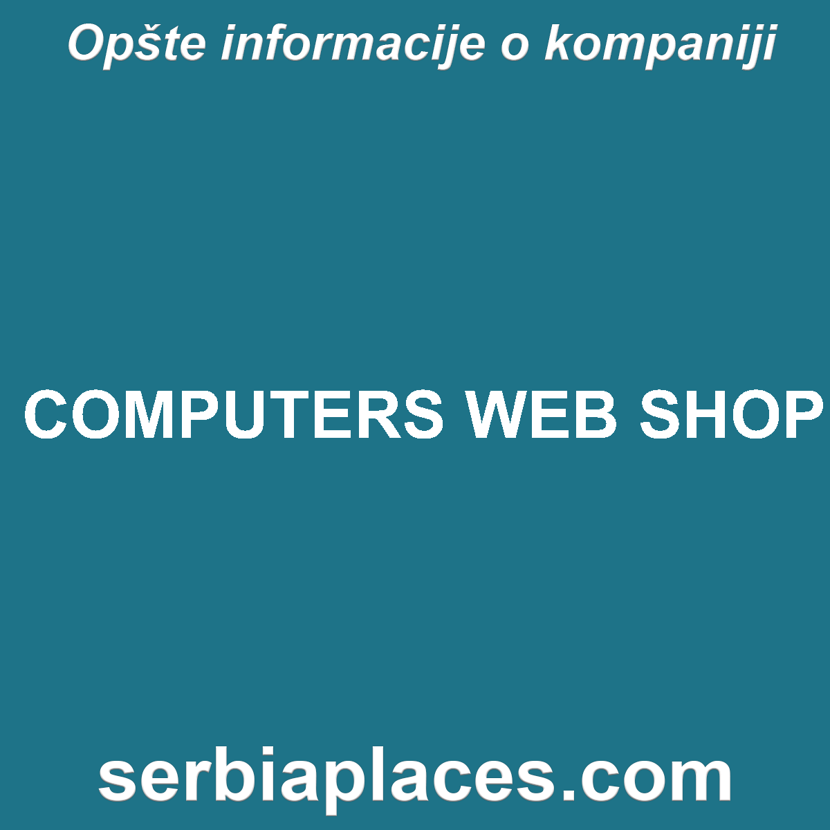 COMPUTERS WEB SHOP