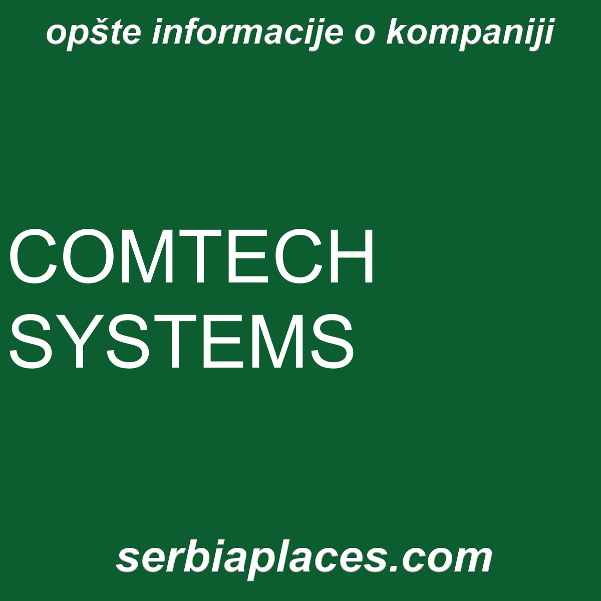 COMTECH SYSTEMS