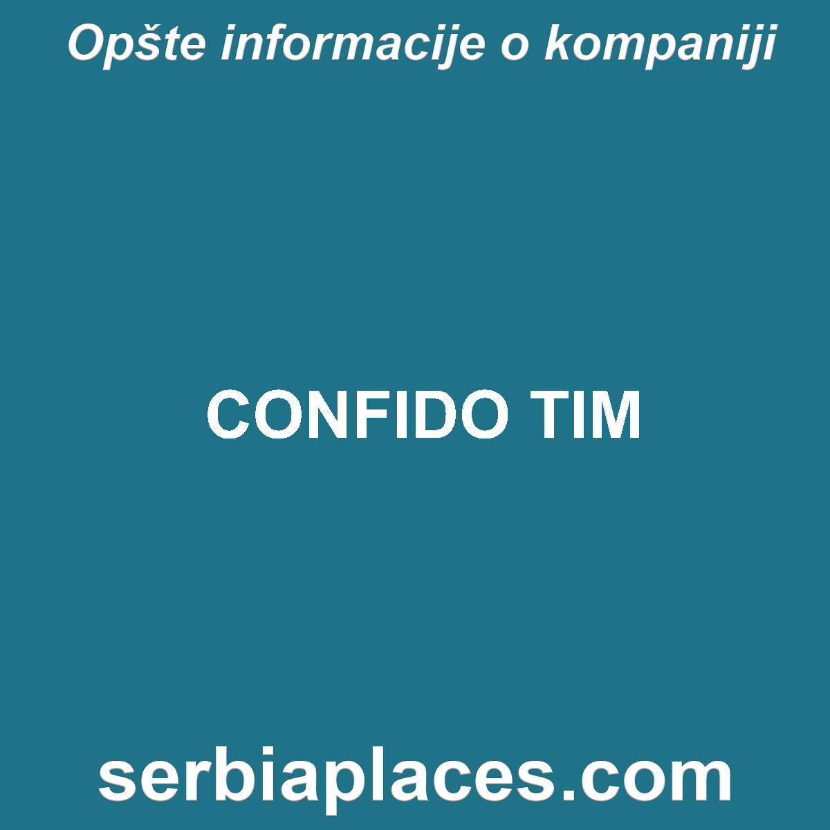 CONFIDO TIM