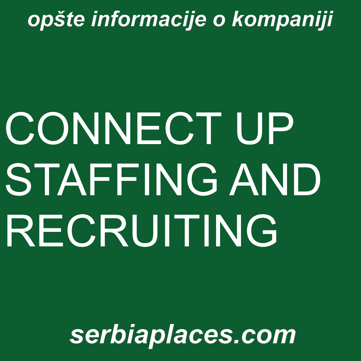 CONNECT UP STAFFING AND RECRUITING