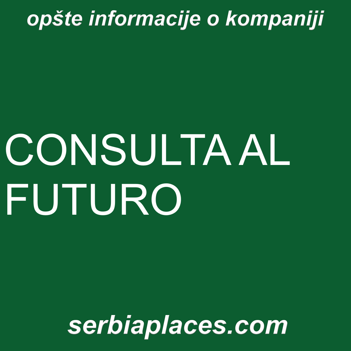 CONSULTA AL FUTURO
