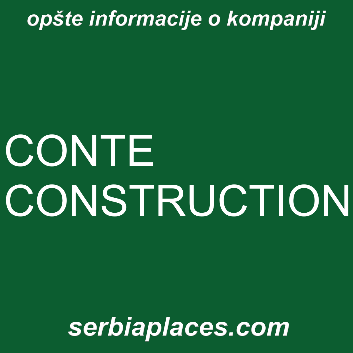 CONTE CONSTRUCTION