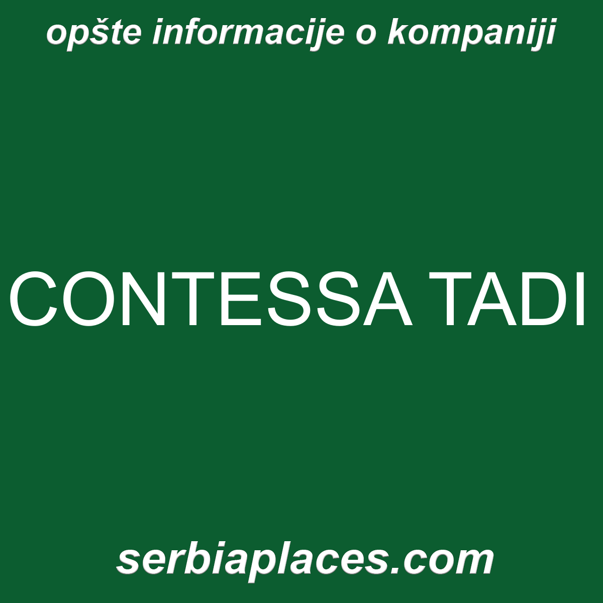 CONTESSA TADI
