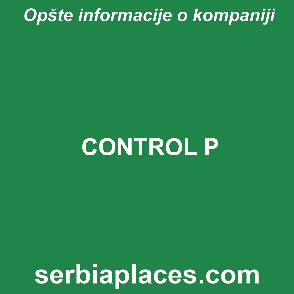 CONTROL P