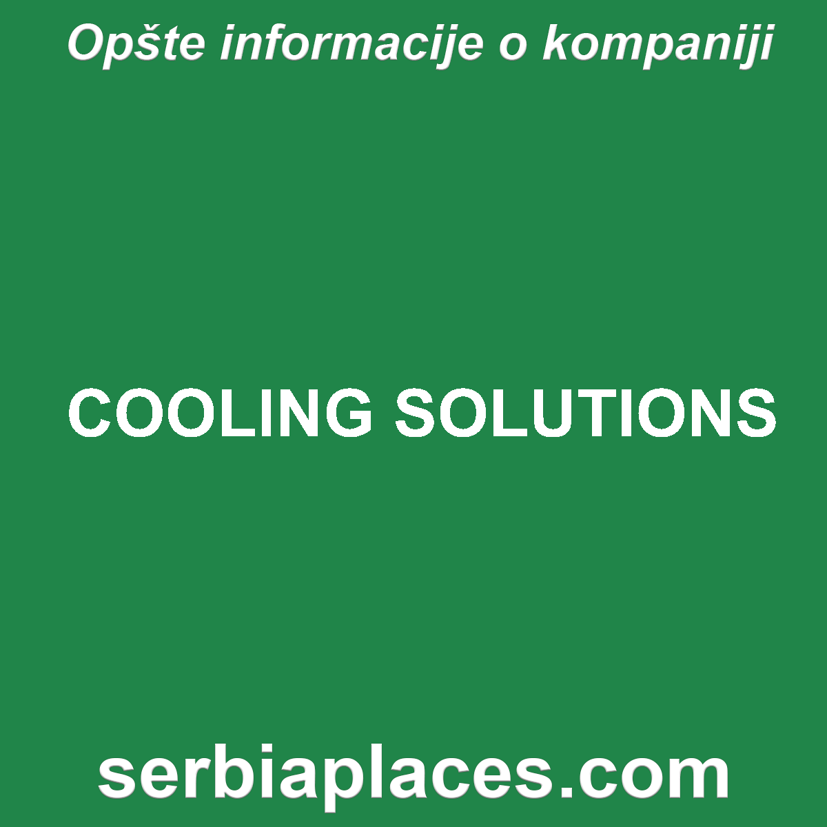 COOLING SOLUTIONS