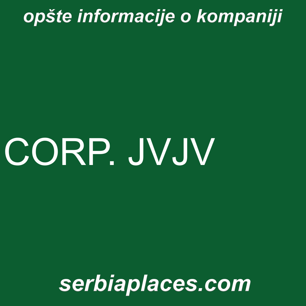 CORP. JVJV