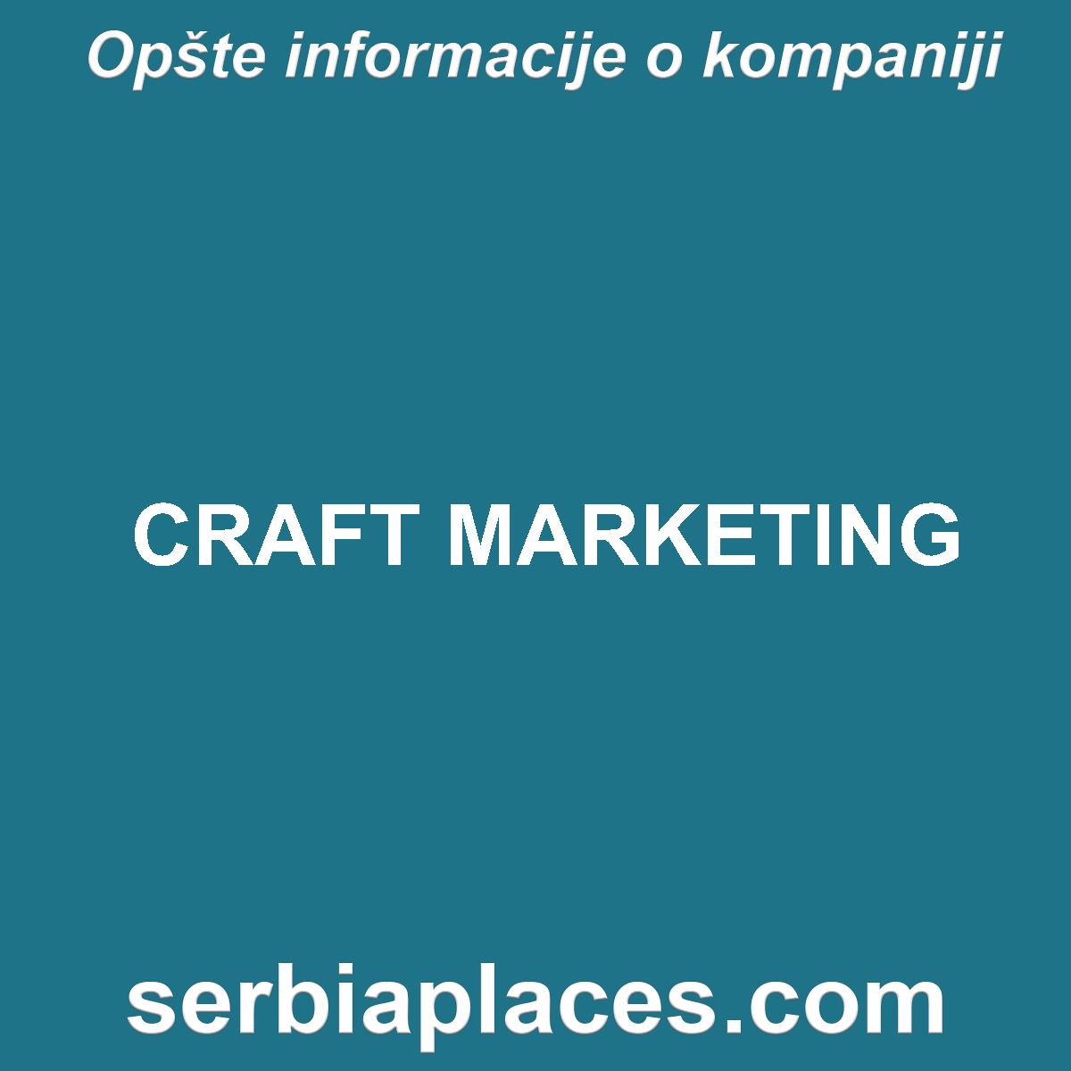 CRAFT MARKETING