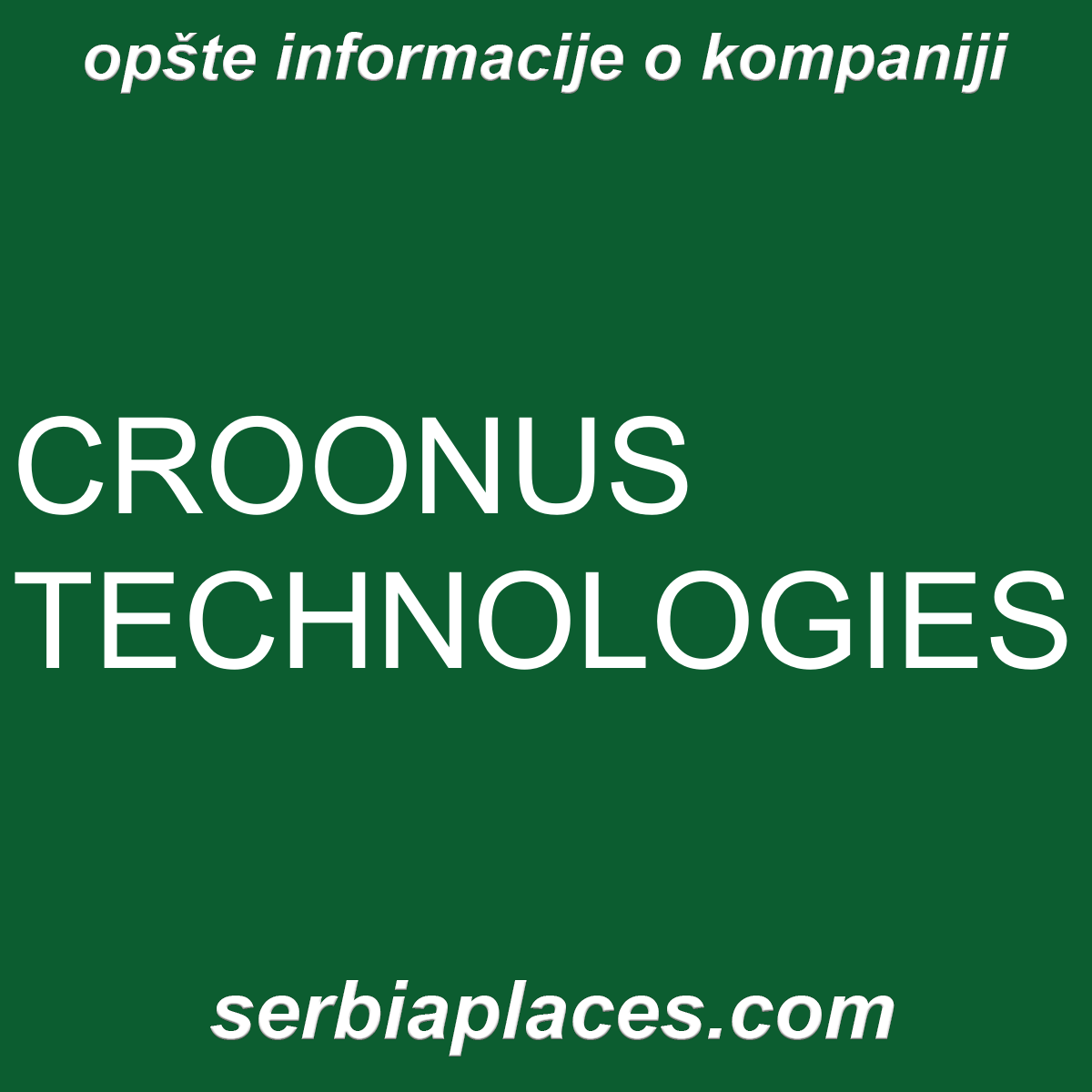 CROONUS TECHNOLOGIES