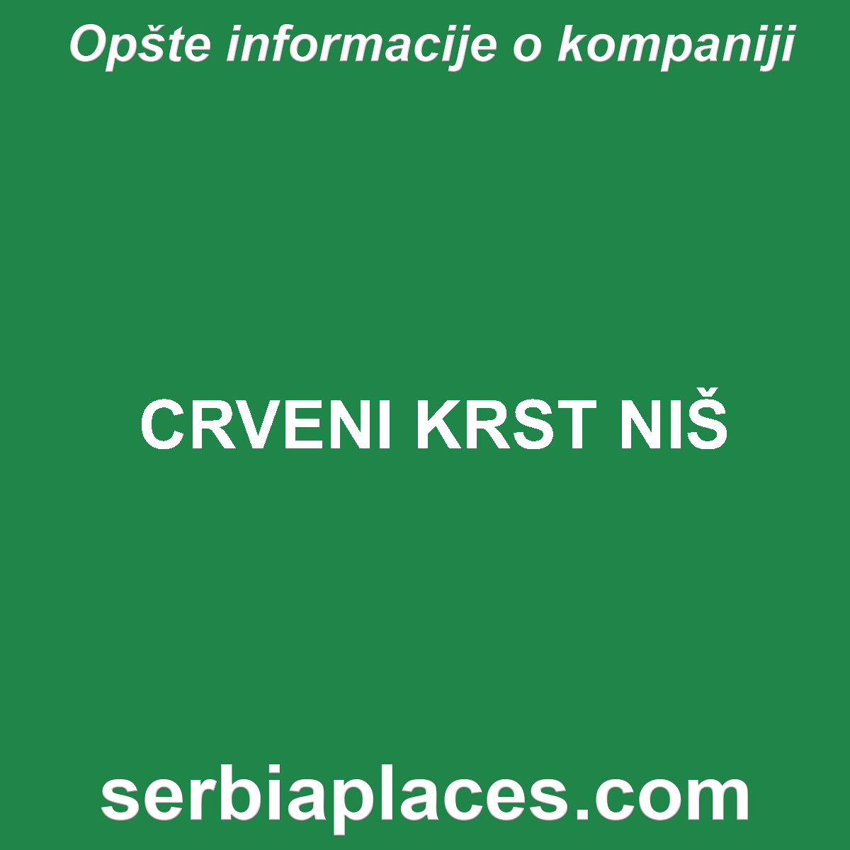 CRVENI KRST NIŠ
