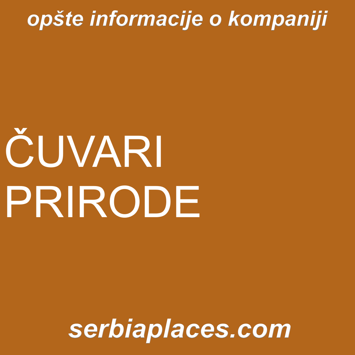 ČUVARI PRIRODE