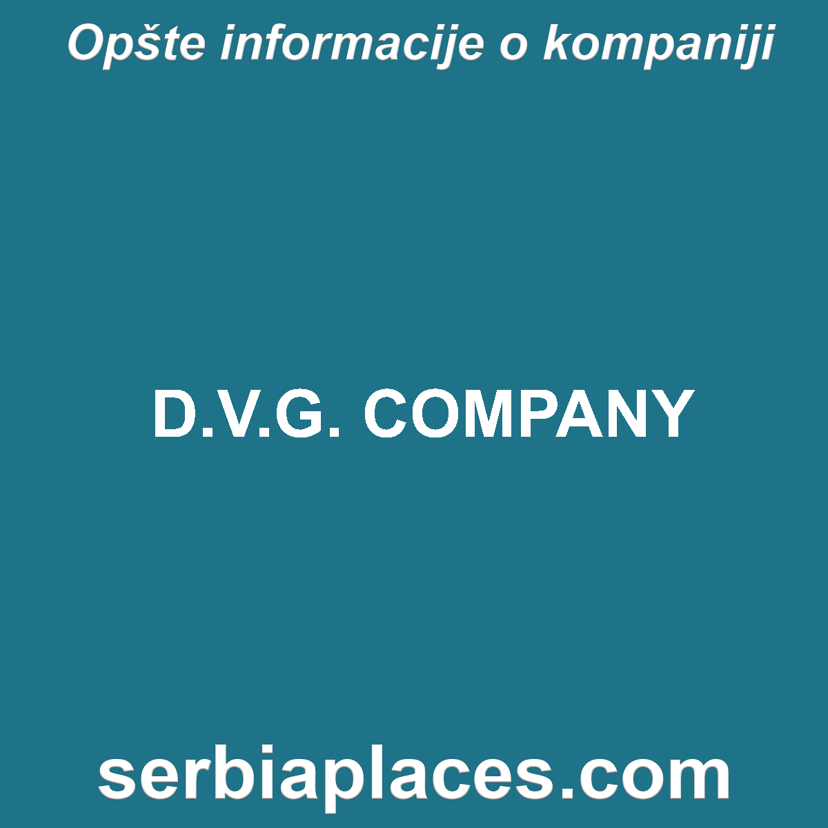 D.V.G. COMPANY