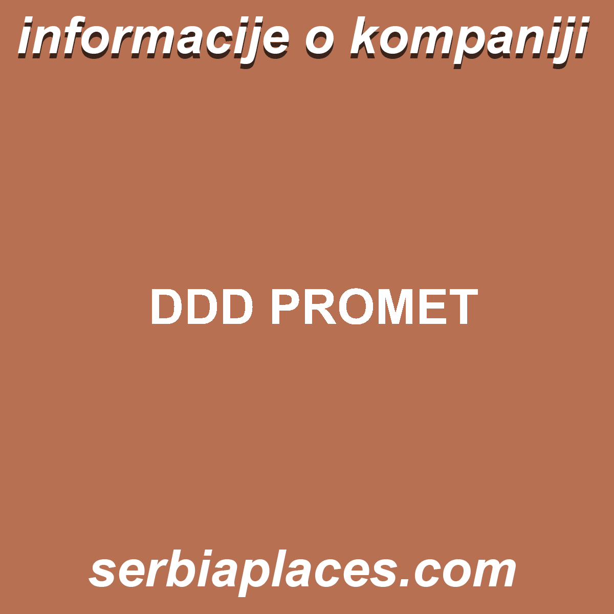 DDD PROMET