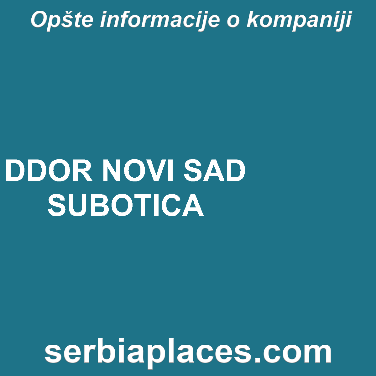 DDOR NOVI SAD SUBOTICA