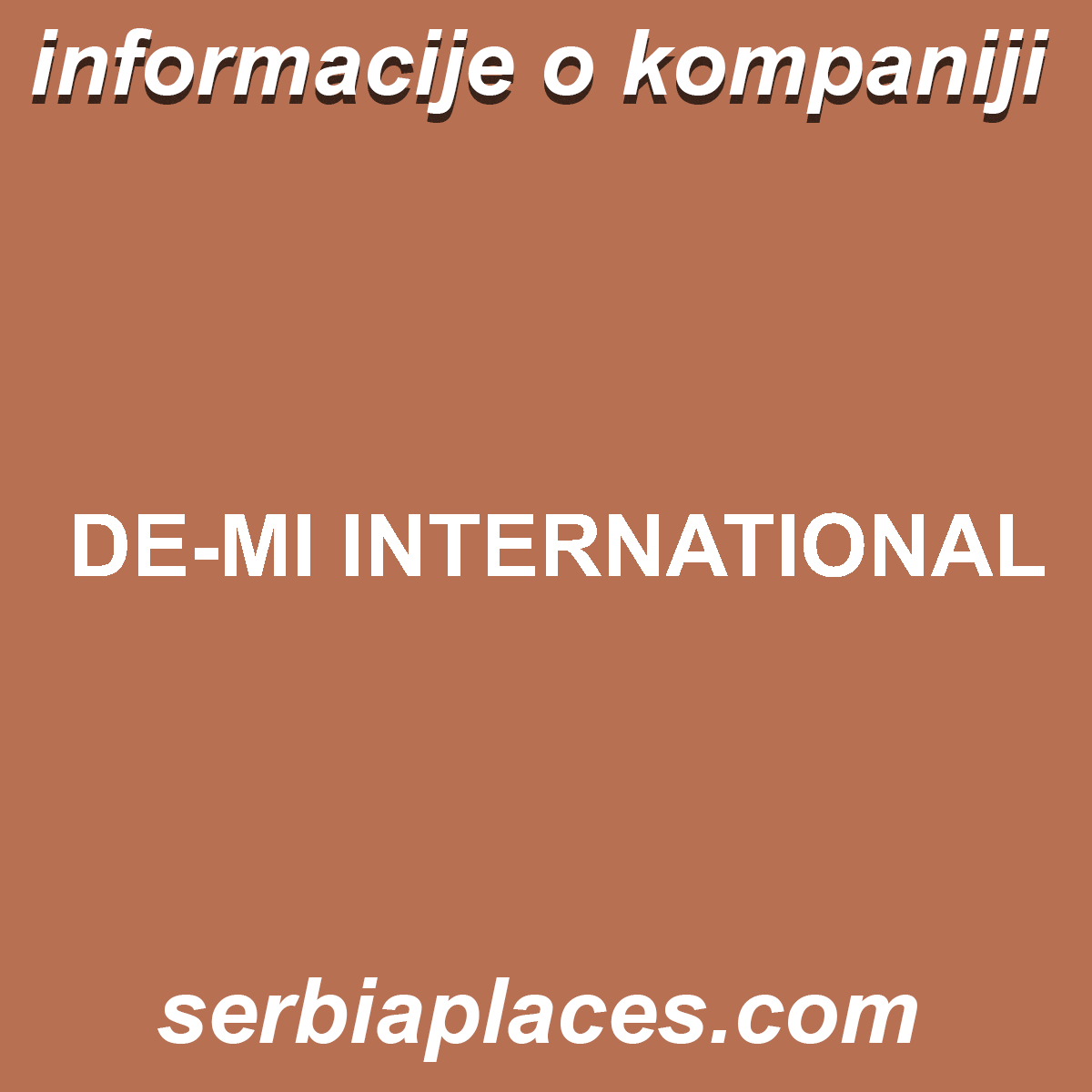 DE-MI INTERNATIONAL