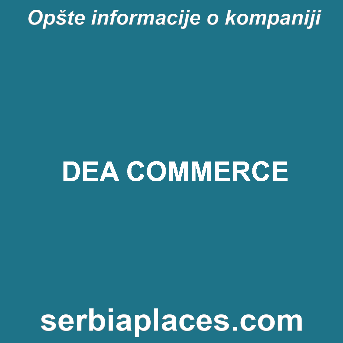 DEA COMMERCE