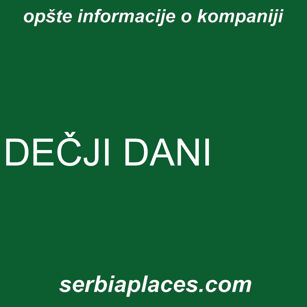 DEČJI DANI