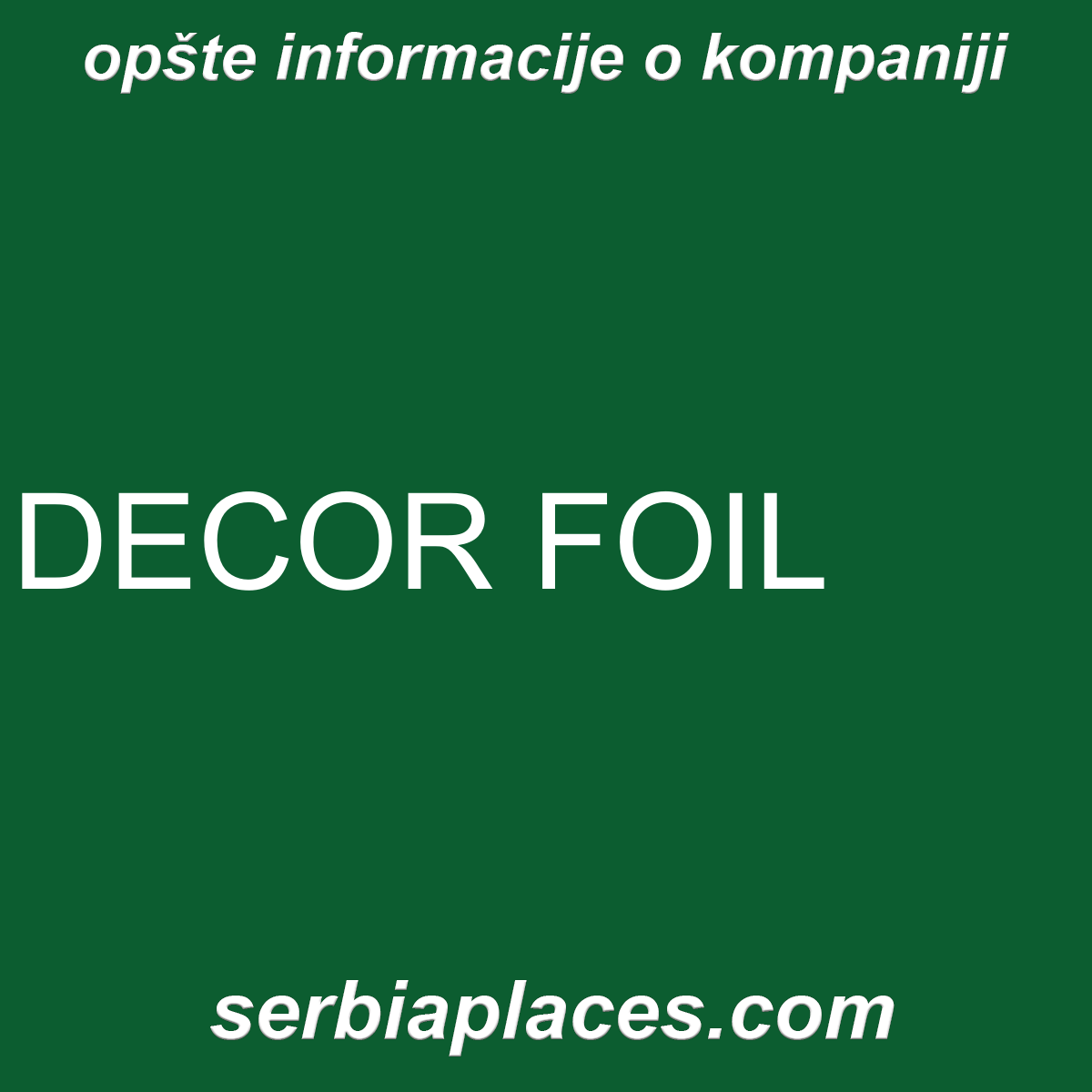 DECOR FOIL