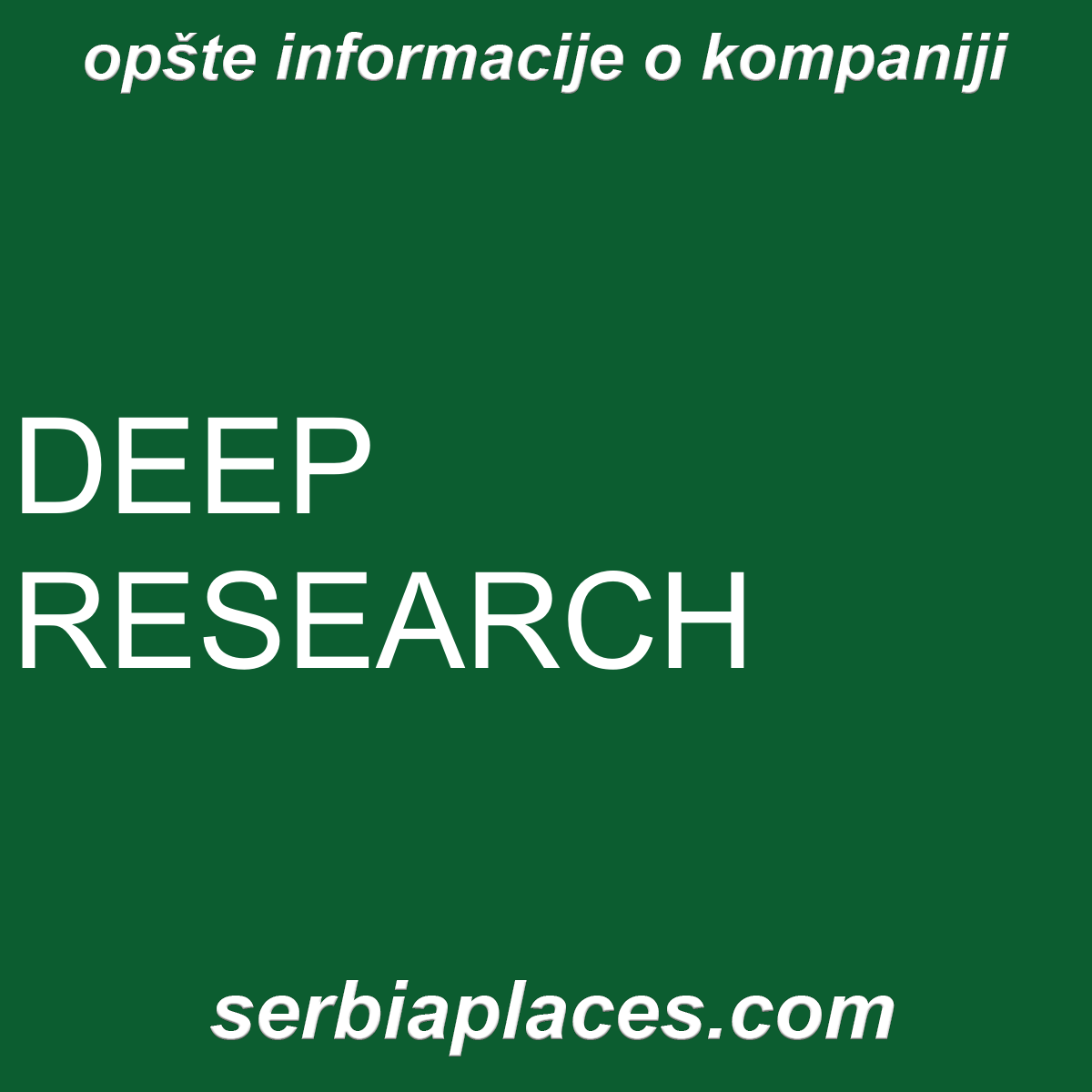 DEEP RESEARCH