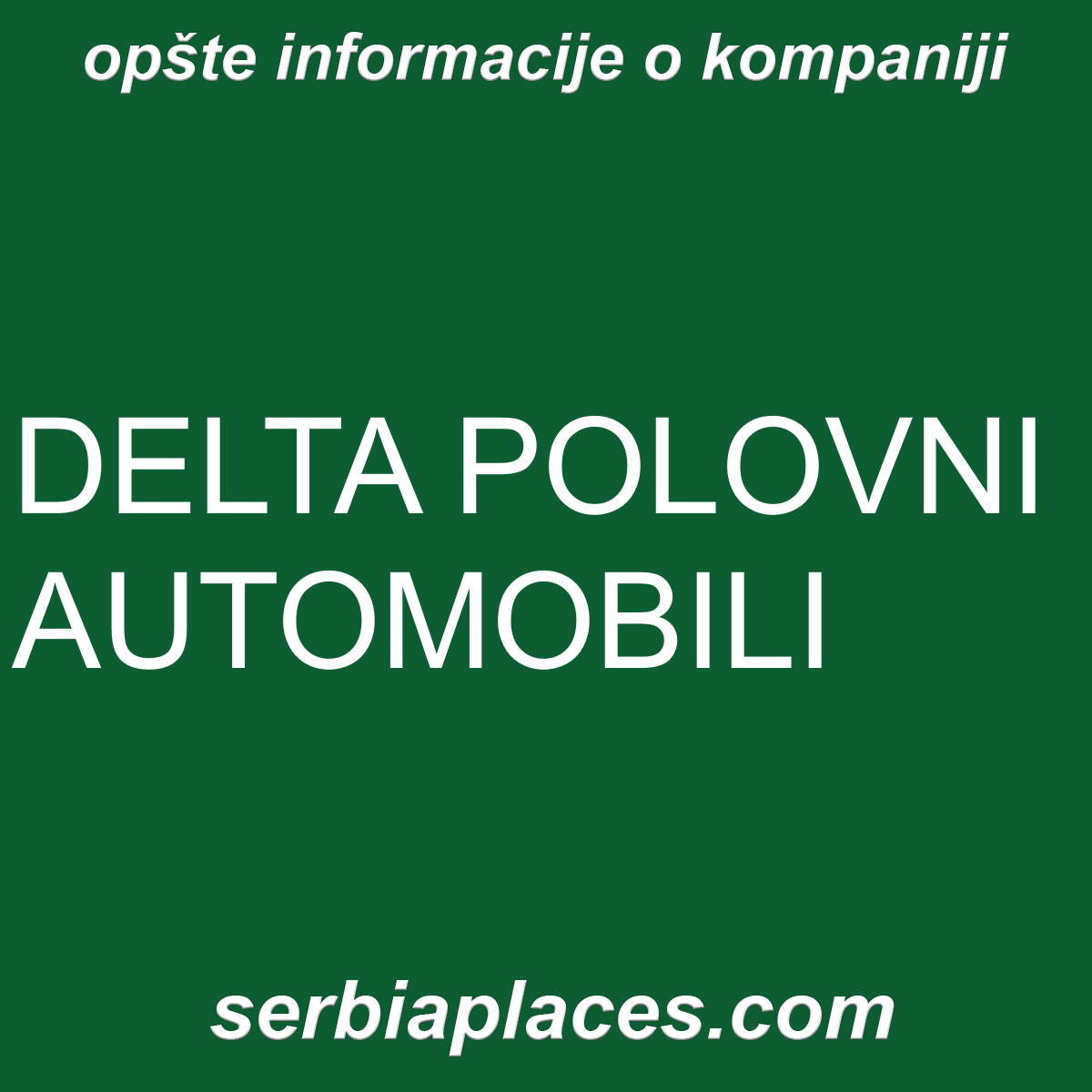 DELTA POLOVNI AUTOMOBILI