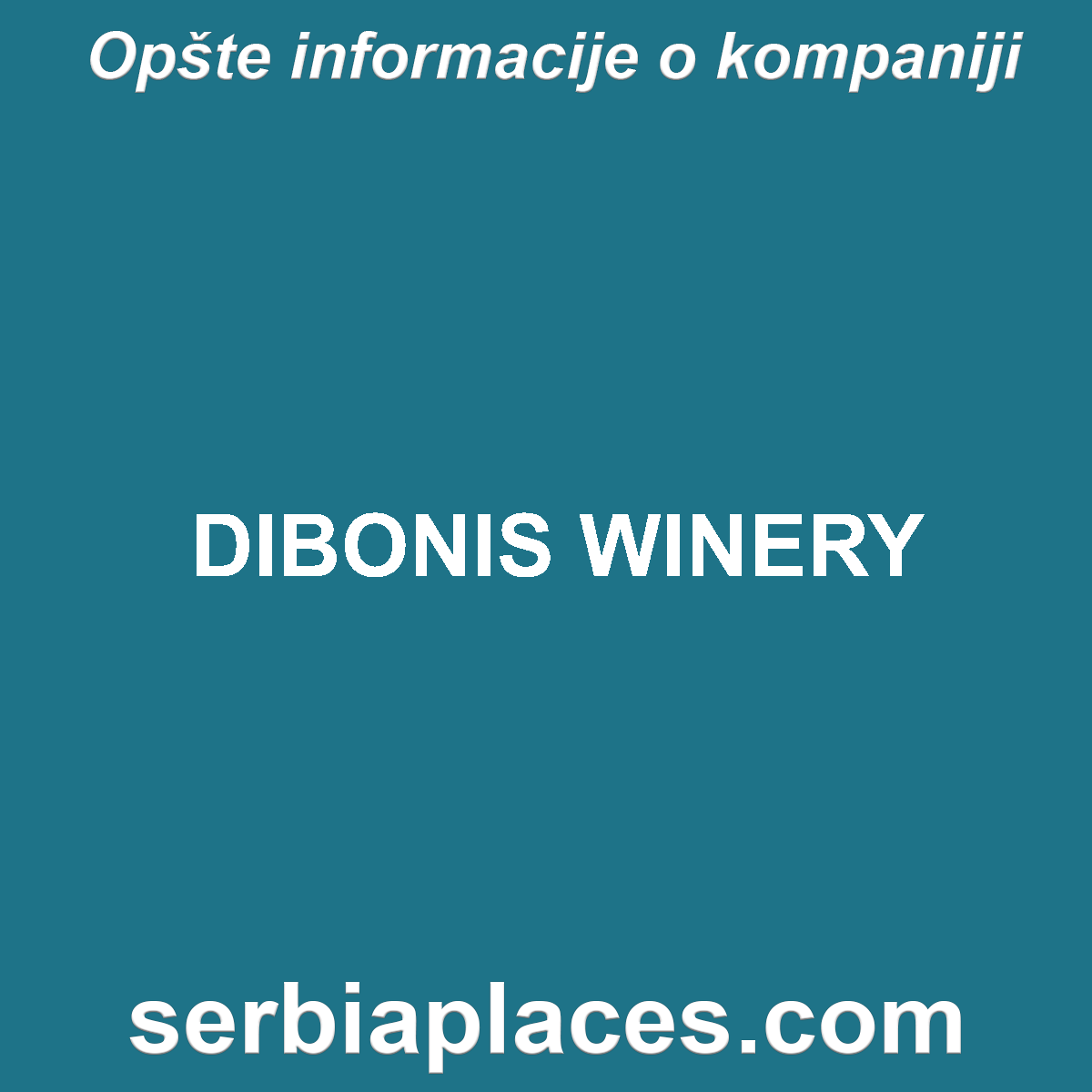 DIBONIS WINERY