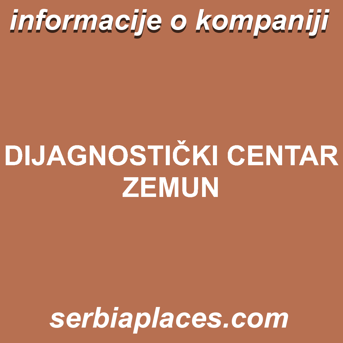 DIJAGNOSTIČKI CENTAR ZEMUN