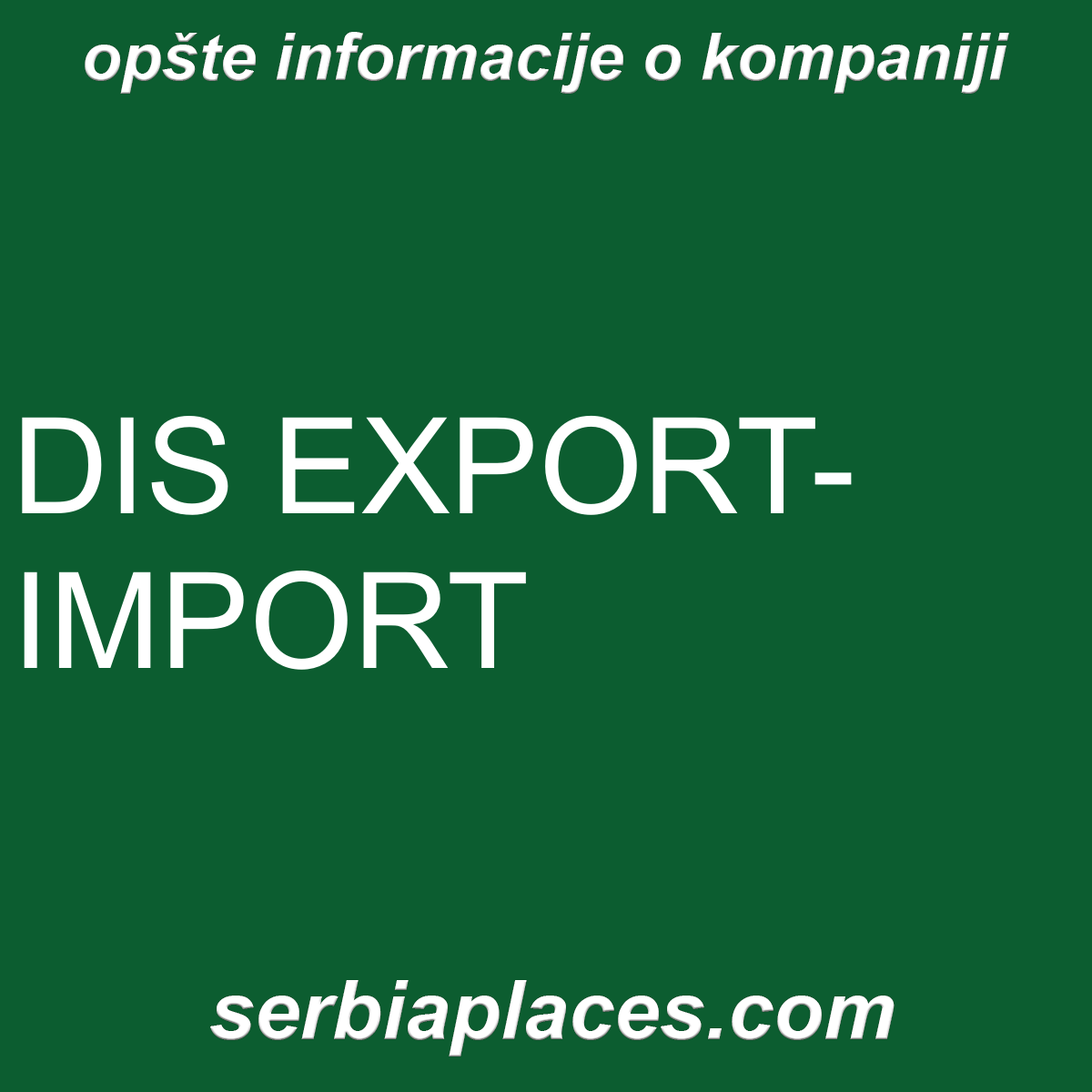 DIS EXPORT-IMPORT