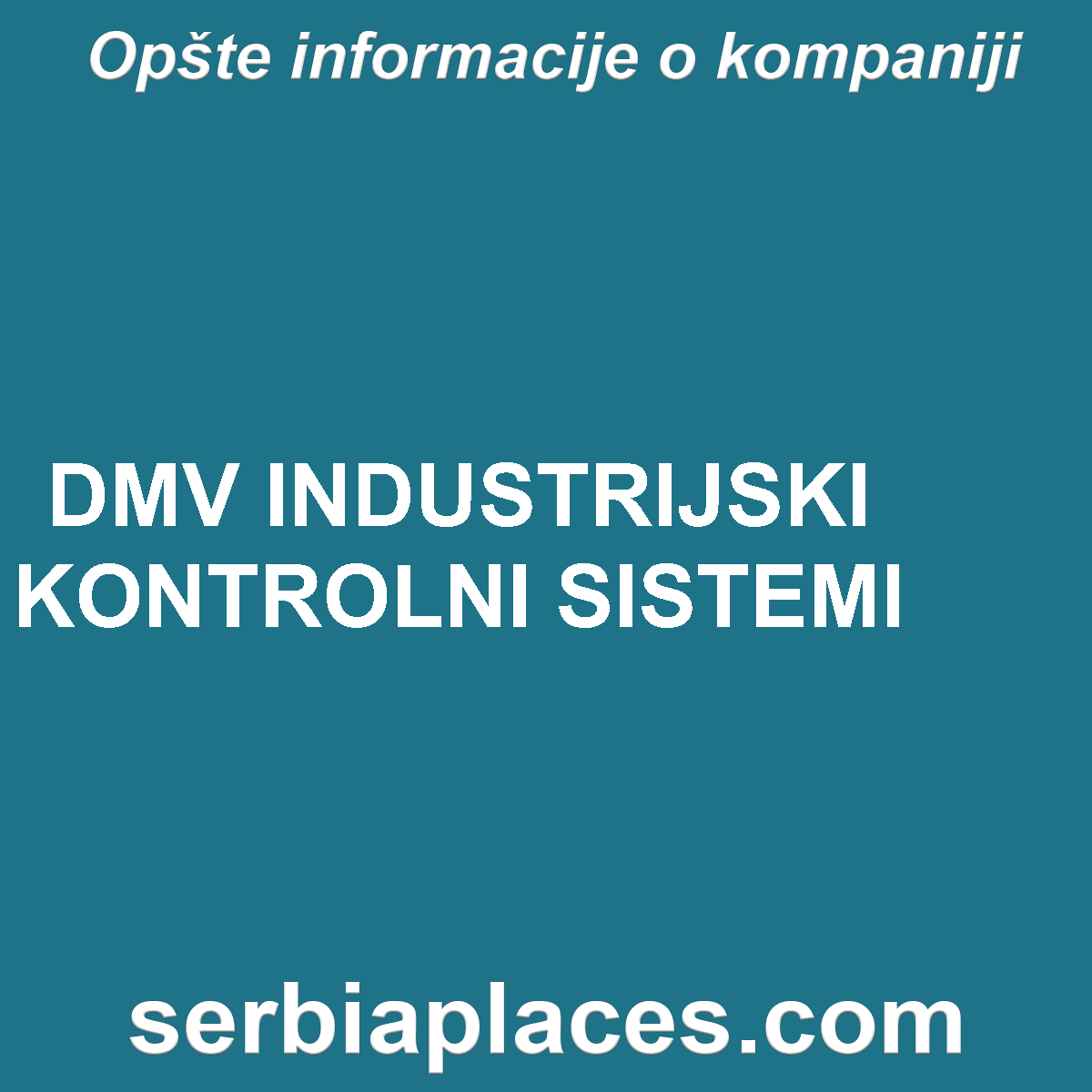 DMV INDUSTRIJSKI KONTROLNI SISTEMI