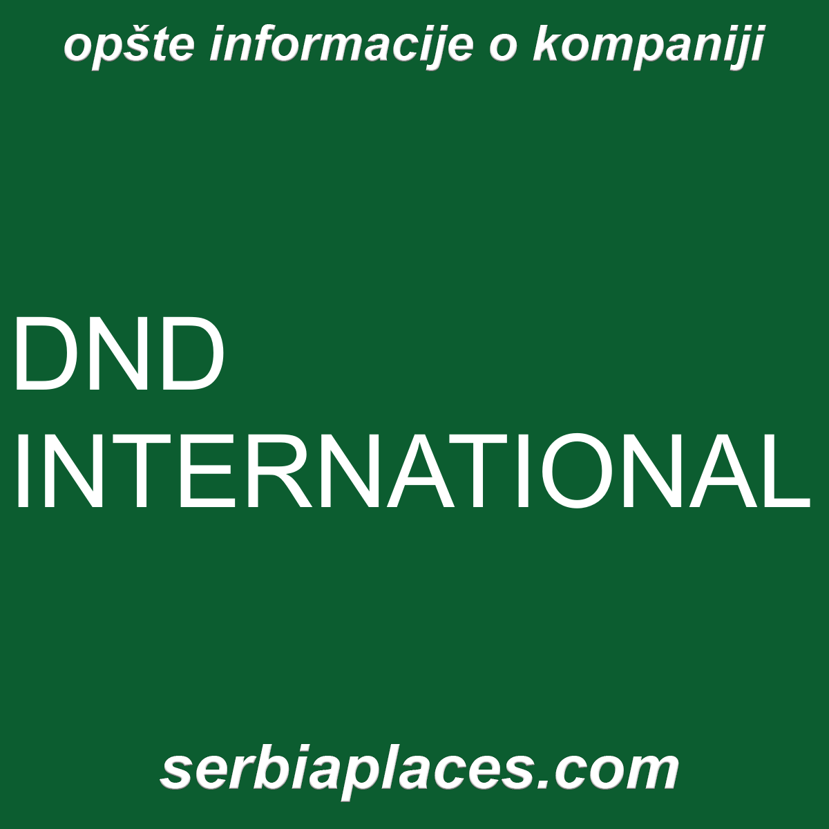 DND INTERNATIONAL
