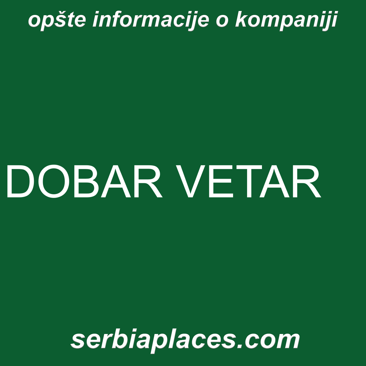 DOBAR VETAR