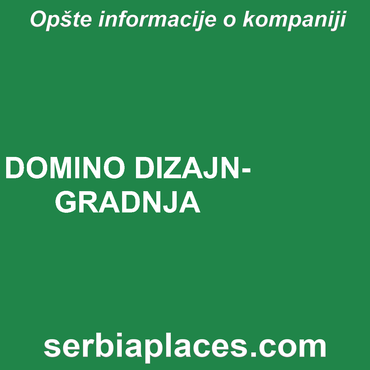 DOMINO DIZAJN-GRADNJA