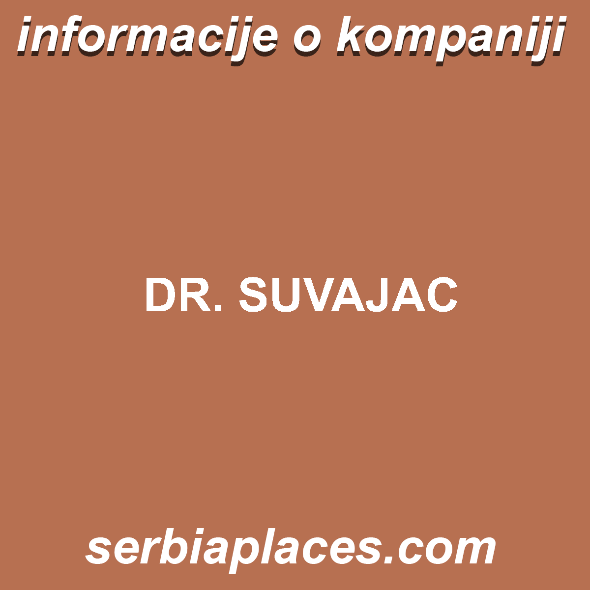 DR. SUVAJAC