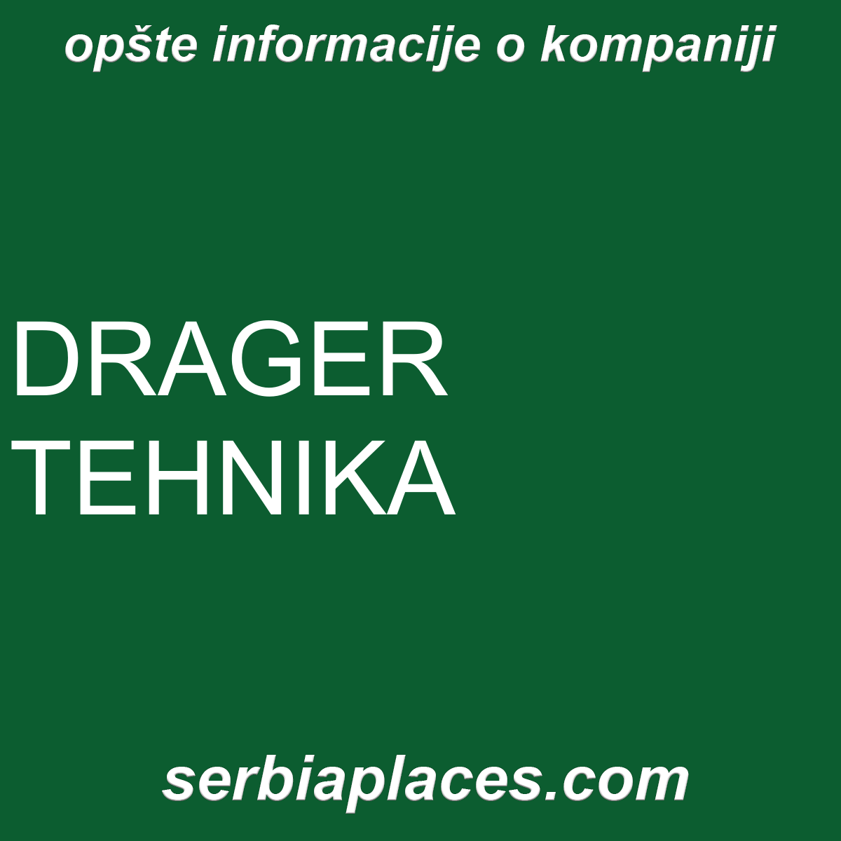 DRAGER TEHNIKA