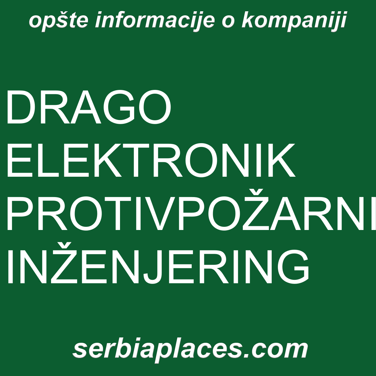 DRAGO ELEKTRONIK PROTIVPOŽARNI INŽENJERING