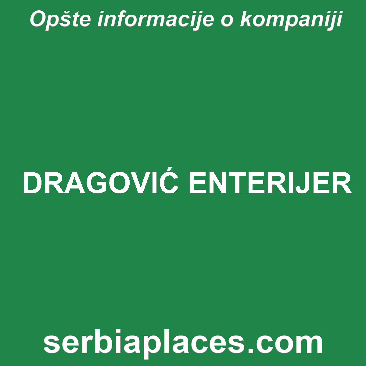 DRAGOVIĆ ENTERIJER