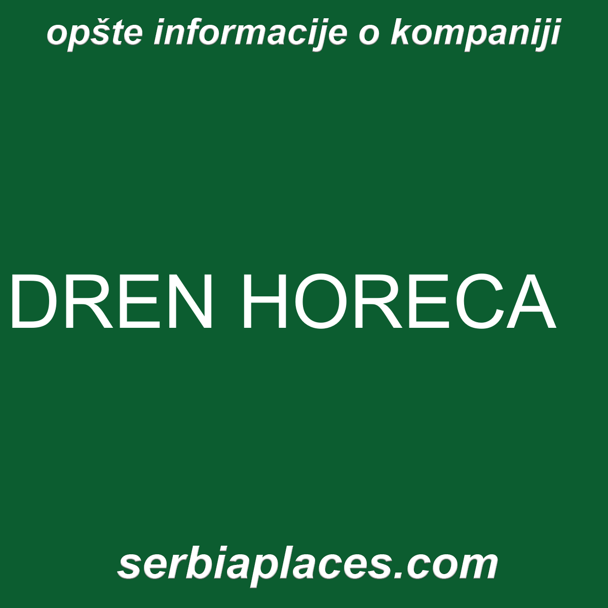 DREN HORECA