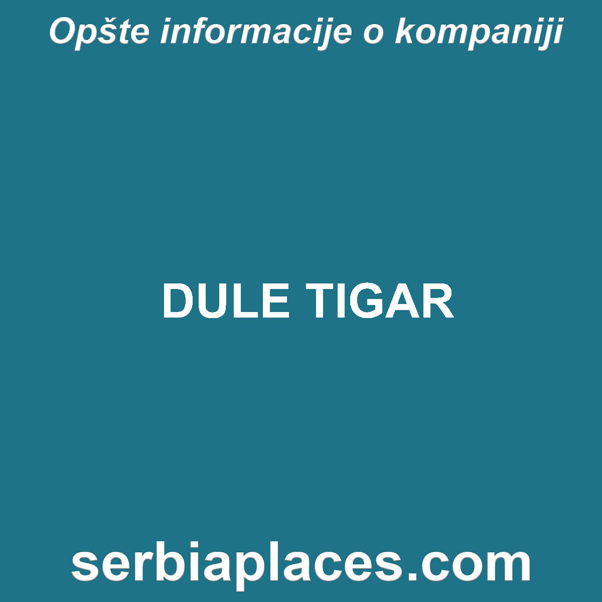 DULE TIGAR