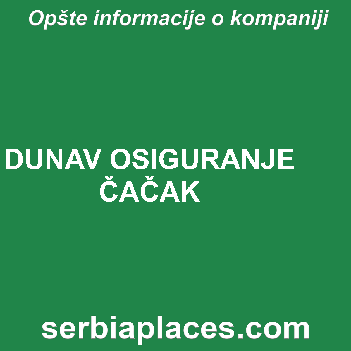 DUNAV OSIGURANJE ČAČAK