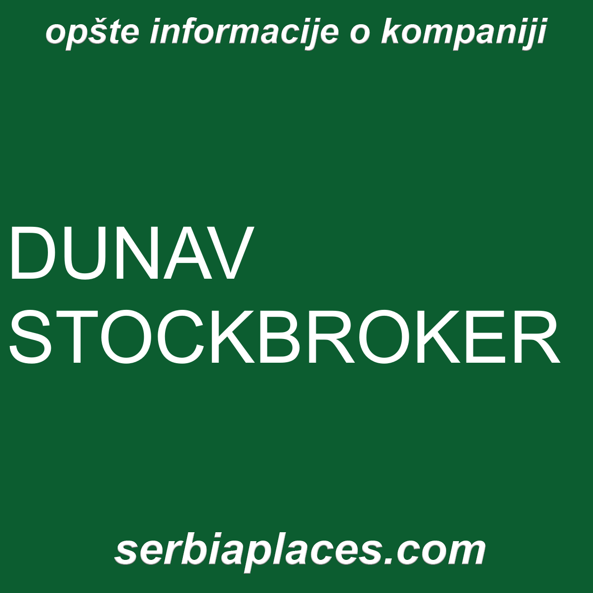 DUNAV STOCKBROKER
