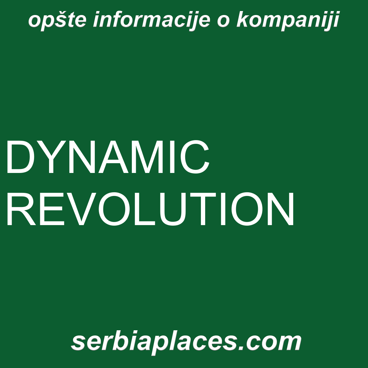 DYNAMIC REVOLUTION