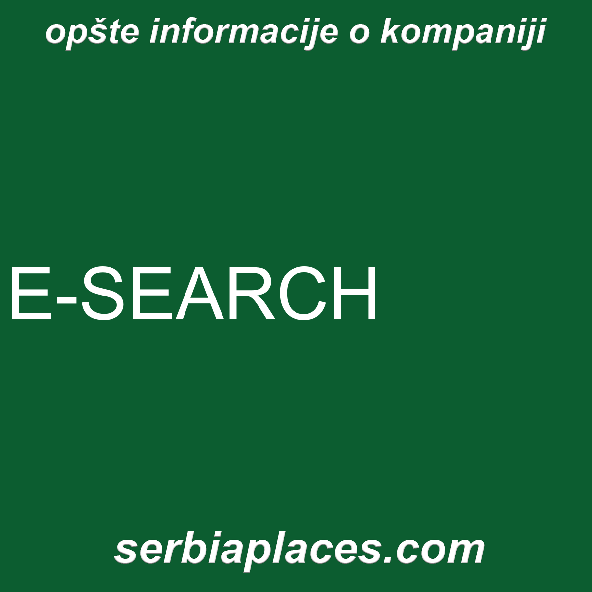 E-SEARCH