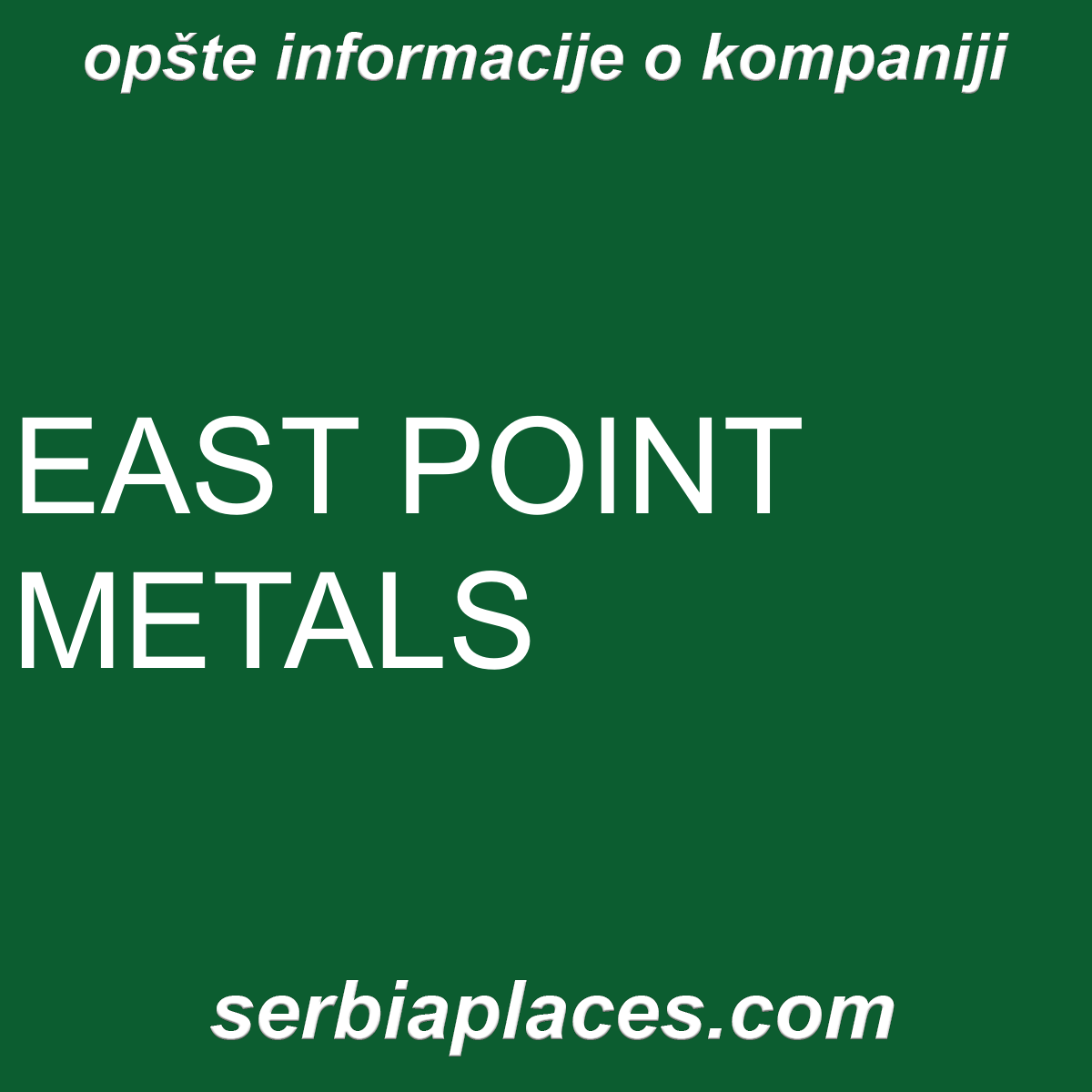EAST POINT METALS