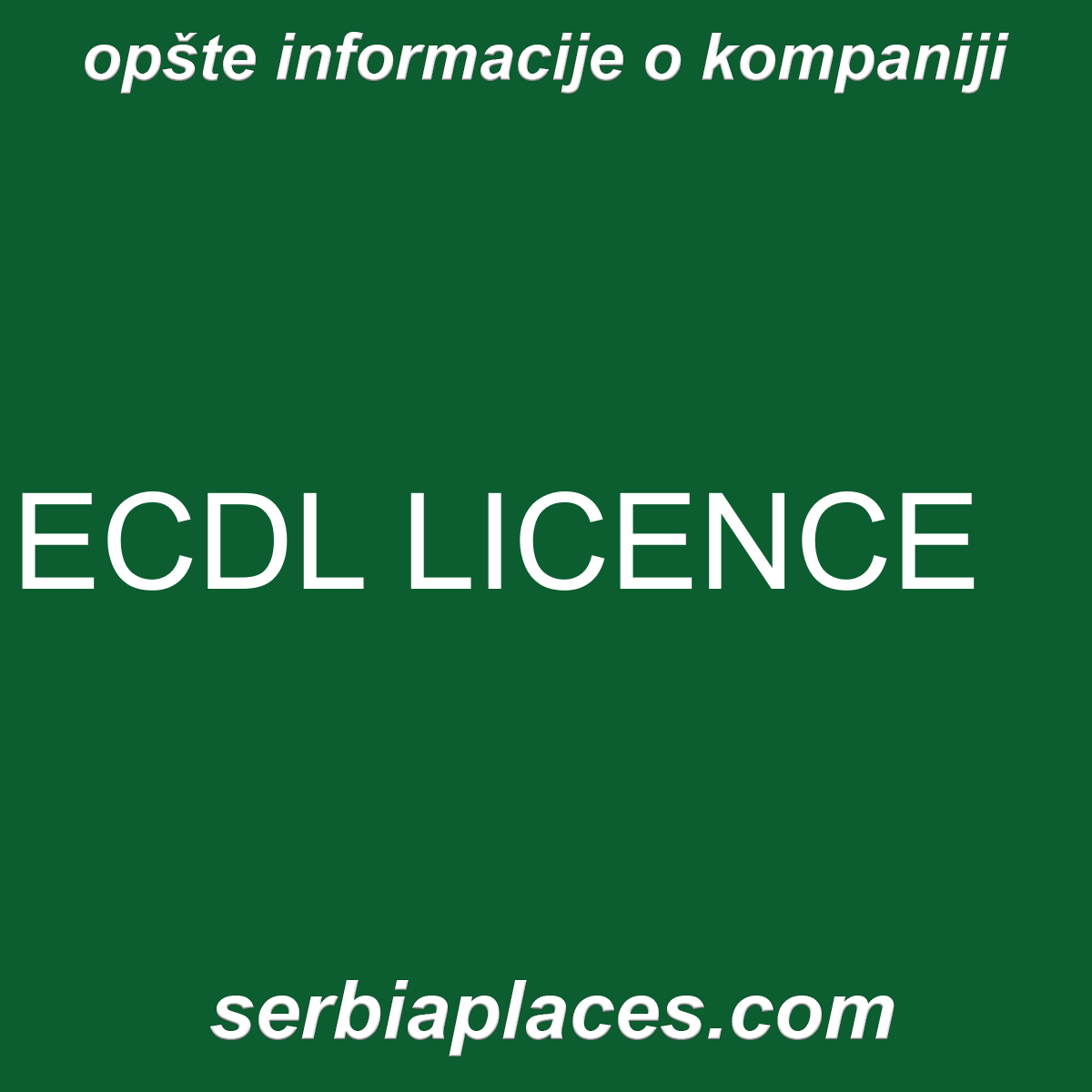 ECDL LICENCE