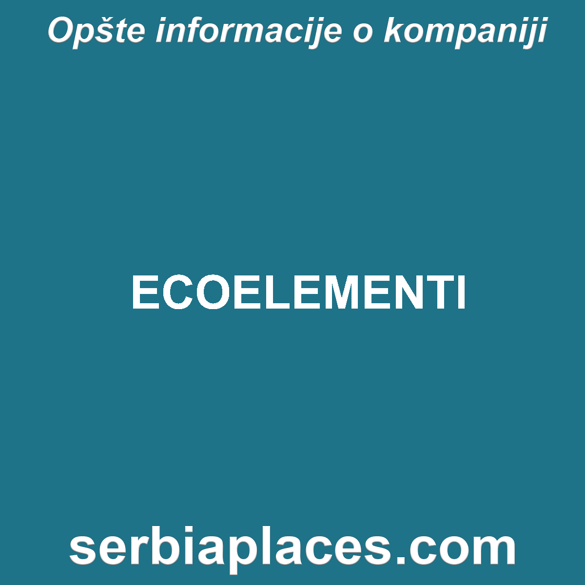 ECOELEMENTI