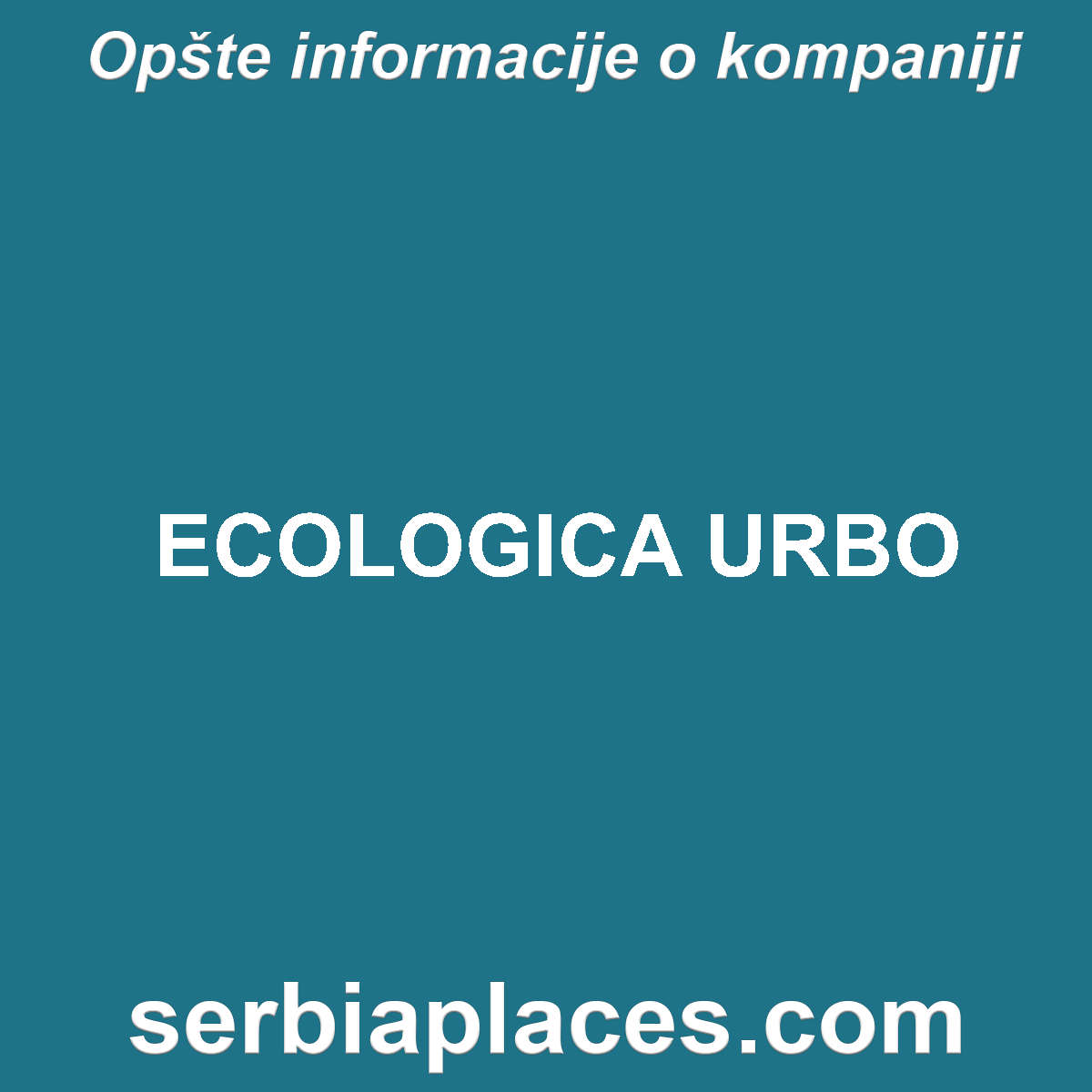 ECOLOGICA URBO