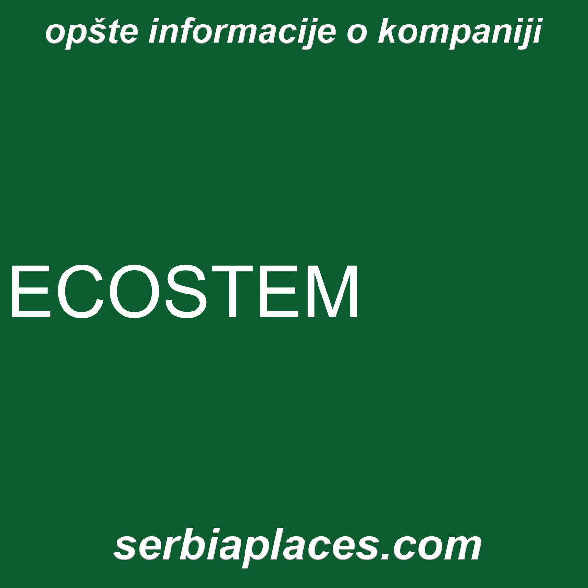 ECOSTEM